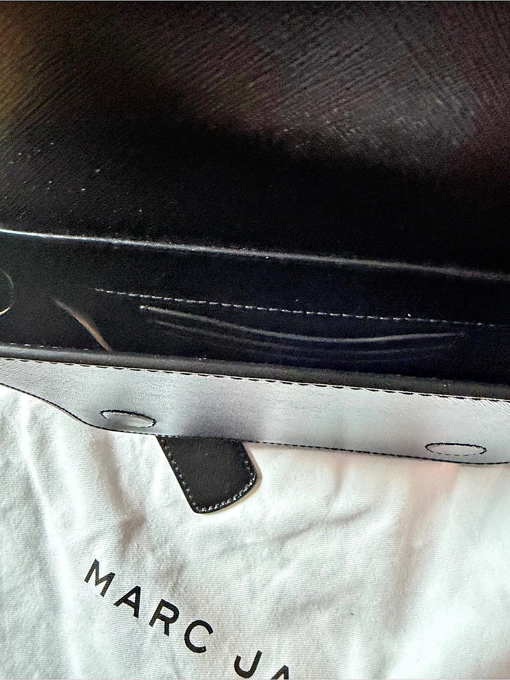 Marc Jacobs The Hip Shot Leather Belt Bag Black - Picture 5 of 5